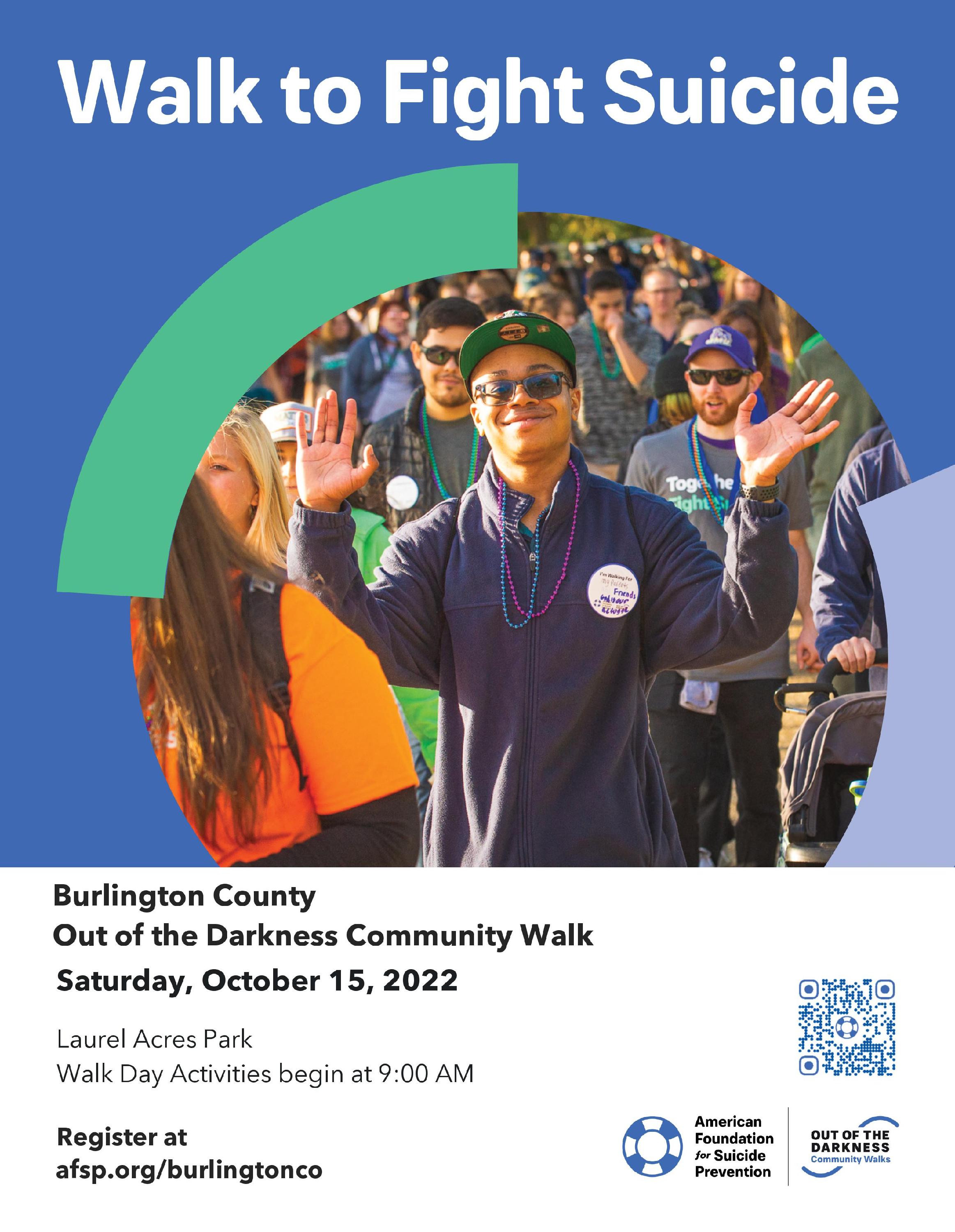 Burlington County 2022 Walk Flyer